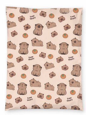 20ct Medium 10 x 13 Capybara Keep Happy Poly Mailers